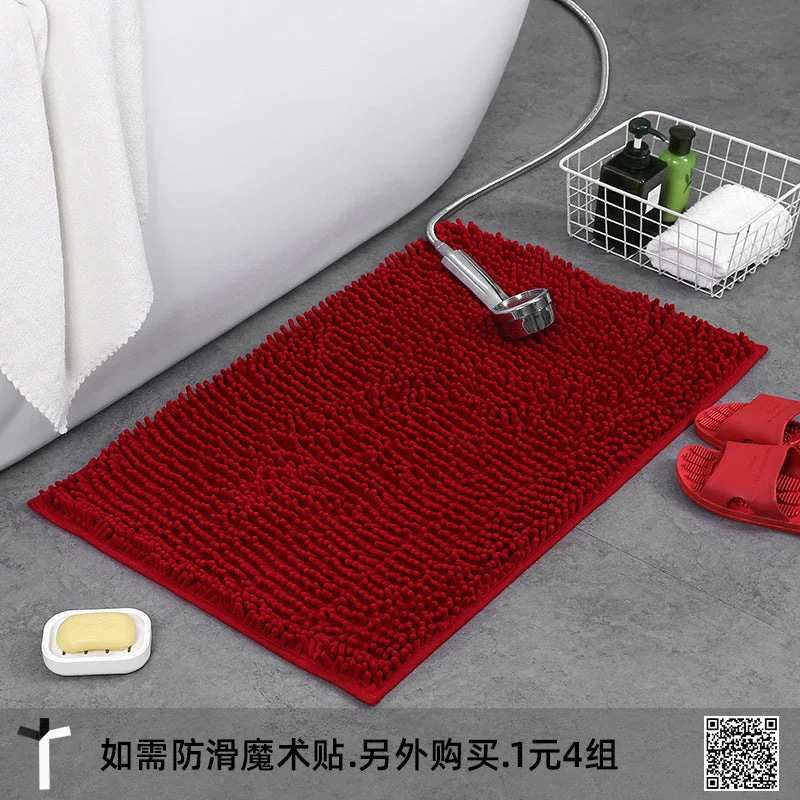 Best Offers Microfiber anti Slip Bath Mat- Red