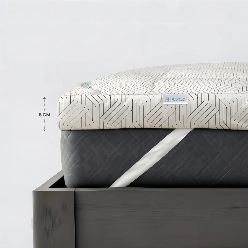 Weekend Exclusive Offers You’ll Love Off-White And Black Geometric Mattress Topper with 2 Pillow Cover - 100x200+8cm Weekend Exclusive Offers You’ll Love Off-White And Black Geometric Mattress Topper with 2 Pillow Cover - 100x200+8cm