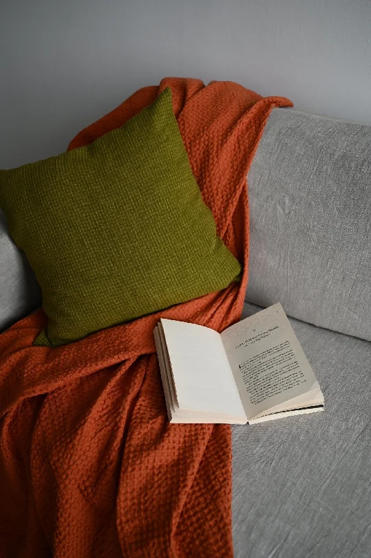 Weekend Offers Galore Olive waffle pillowcase