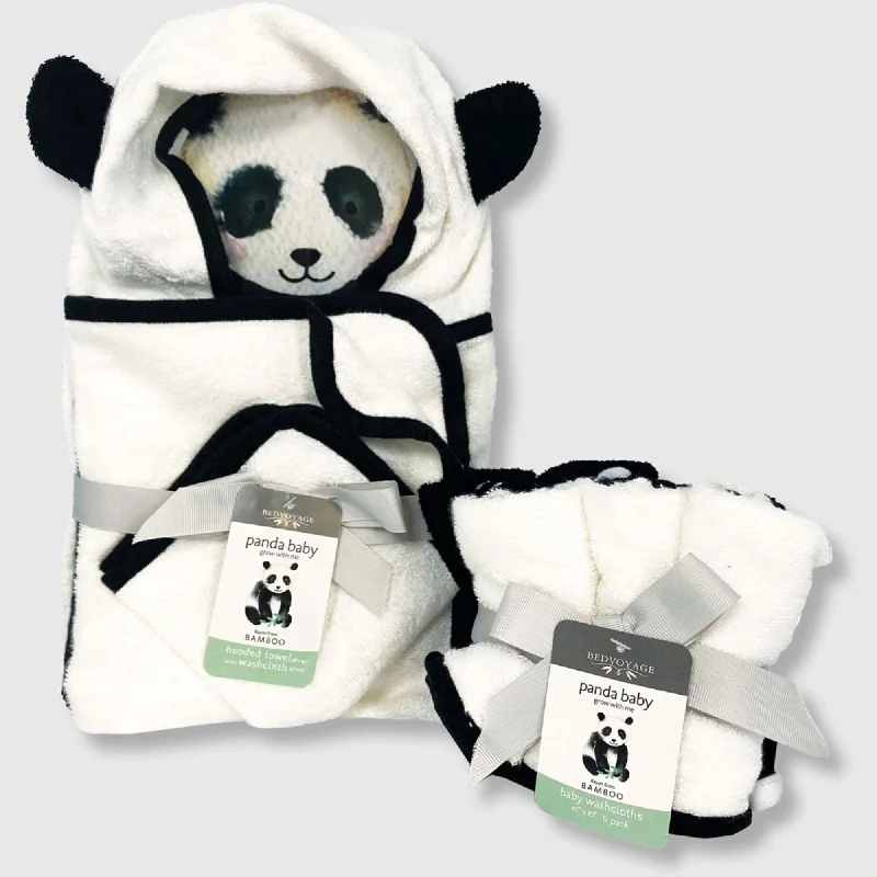 Big Sale Event BedVoyage Panda Baby viscose from Bamboo Bath Essentials 8pc Baby Gift Set - White - Black Big Sale Event BedVoyage Panda Baby viscose from Bamboo Bath Essentials 8pc Baby Gift Set - White - Black