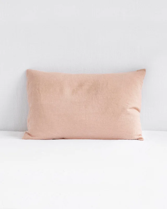 Weekend Markdown Madness Peach linen pillowcase