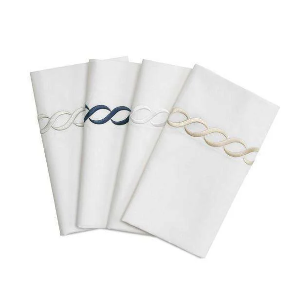 Super Deal Pisano Eucalyptus Percale Embroidered Pillow Cases