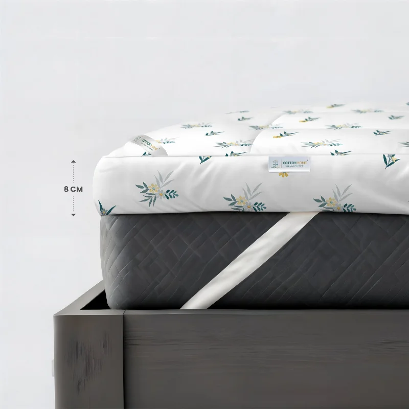 Weekend Promo Offers Queen Size Mattress Topper with 2 Pillow Cover - Floral Design 160x200+8cm Weekend Promo Offers Queen Size Mattress Topper with 2 Pillow Cover - Floral Design 160x200+8cm