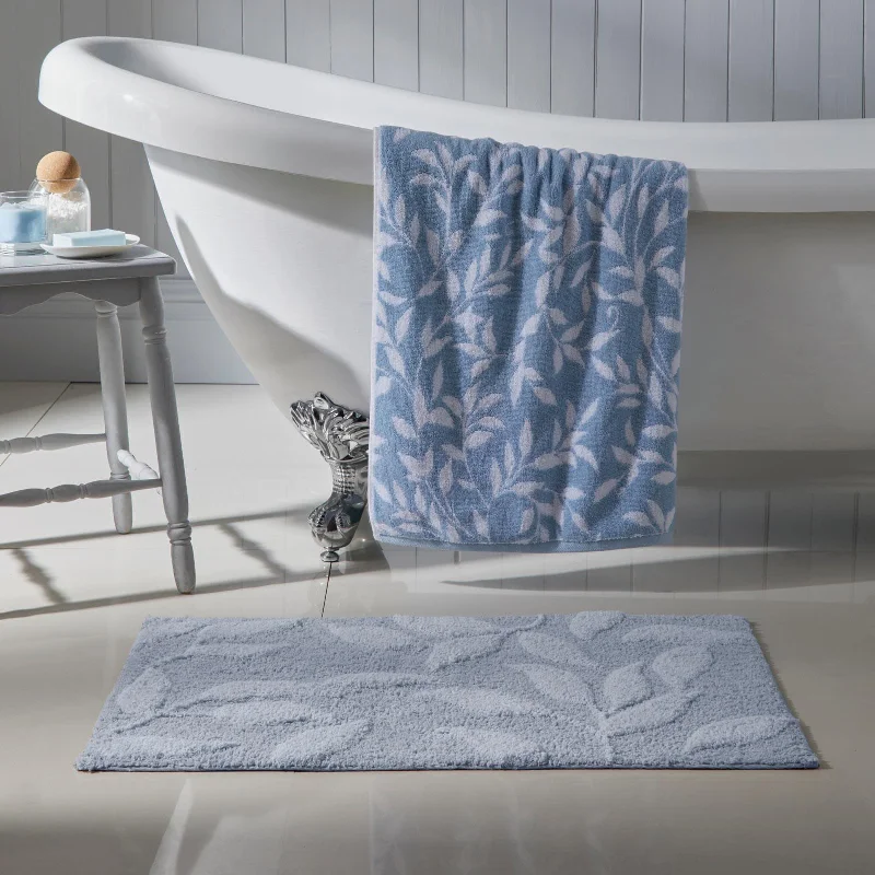 Weekend Offers and Savings Sandringham Bath Mat Blue