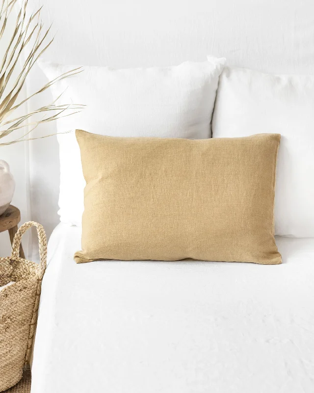 Weekend Hot Deals Sandy beige linen pillowcase