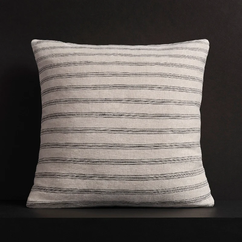 Hot Sale Items Stripe Throw Pillow with Piping - Natural Stripe
