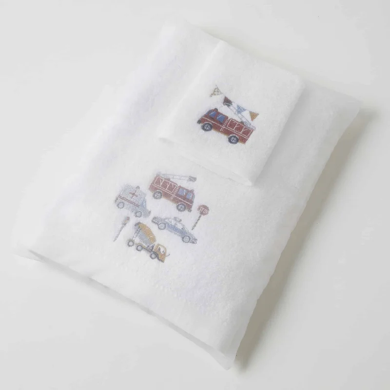 Weekend Savings Bonanza Transport | Baby Bath Towel & Face Washer In Organza Bag”