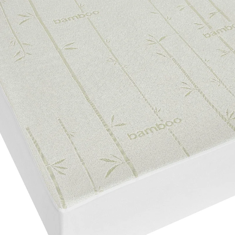 Flash Price Drops Waterproof Antibacterial Hypoallergenic Bamboo Mattress Protector