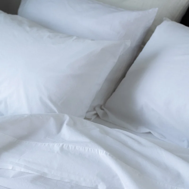 Don’t Miss These Deals White Washed Cotton Percale Pillowcases (Pair)