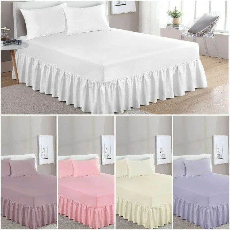 Sale Alert 100% Egyptian Cotton Extra Deep Plain Dyed Deep Frilled Fitted Valance Sheets Sale Alert 100% Egyptian Cotton Extra Deep Plain Dyed Deep Frilled Fitted Valance Sheets