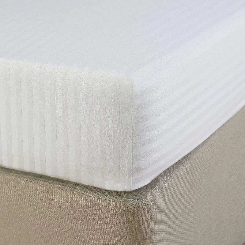 Unbeatable Flash Deals 250 TC 100% Egyptian Cotton Sateen Stripe 30cm Deep Fitted Sheet Unbeatable Flash Deals 250 TC 100% Egyptian Cotton Sateen Stripe 30cm Deep Fitted Sheet