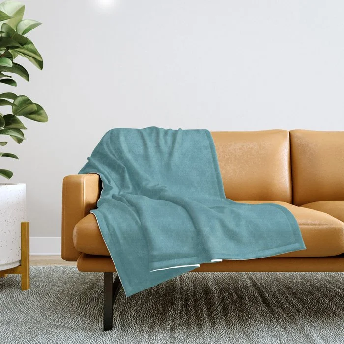 Flash Shopping Deal Aqua Blue Solid Color 2022 Spring/Summer Trending Hue Coloro Turquoise Tonic 093-60-15 Throw Blanket Flash Shopping Deal Aqua Blue Solid Color 2022 Spring/Summer Trending Hue Coloro Turquoise Tonic 093-60-15 Throw Blanket