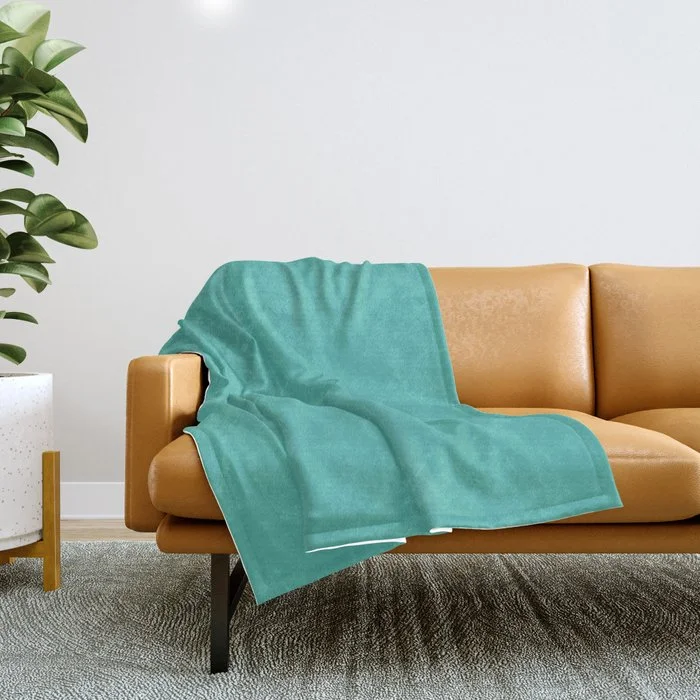 Deal of the Week Aqua Green Blue Solid Color Pairs To Pantone Turquoise 15-5519 Throw Blanket Deal of the Week Aqua Green Blue Solid Color Pairs To Pantone Turquoise 15-5519 Throw Blanket