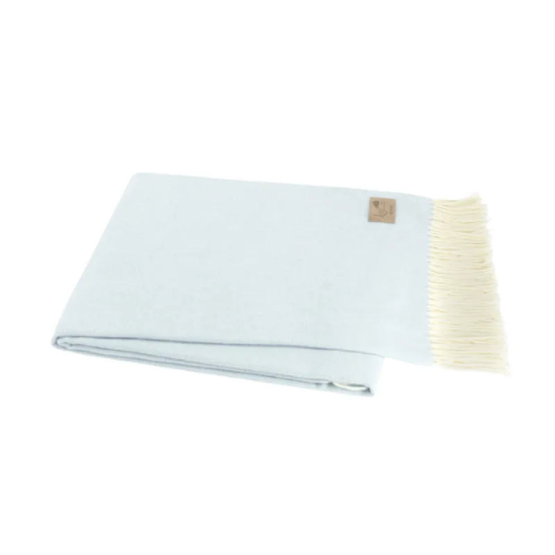 Weekend Top Offers Baby Blue Herringbone Throw