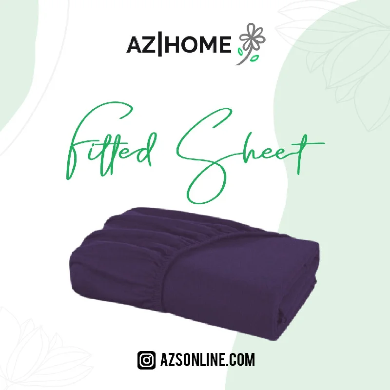 Weekend Special Shopping Event Bed Fitted Sheet Jersey-Purple