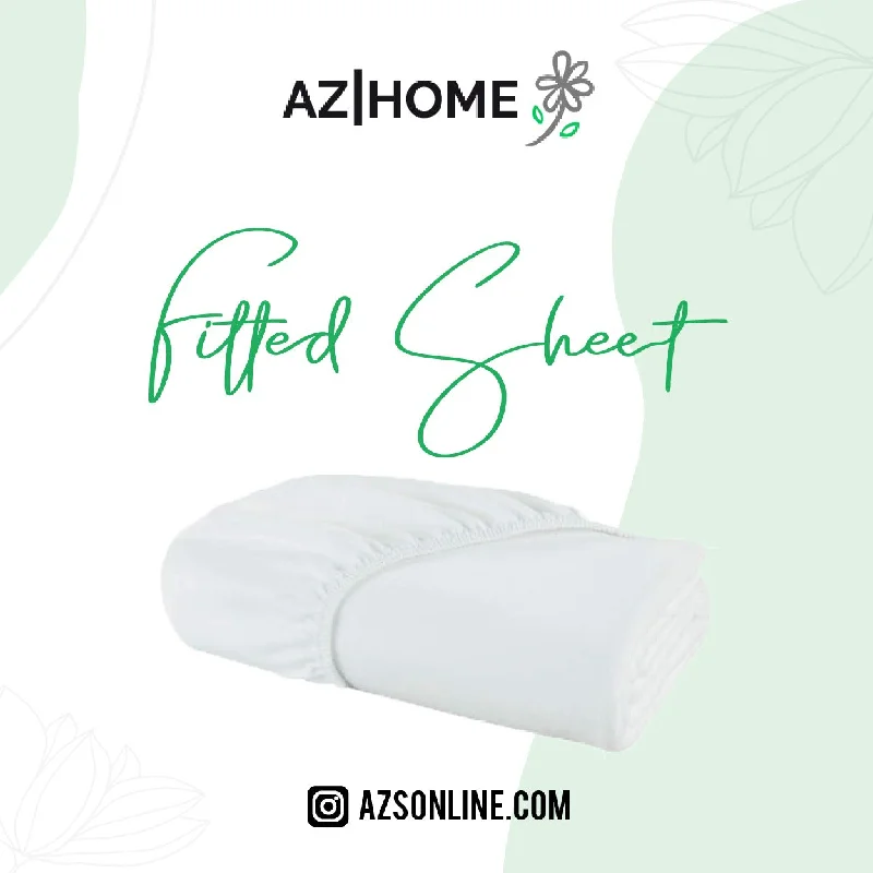 Weekend Shopping Highlights Bed Fitted Sheet Jersey-White