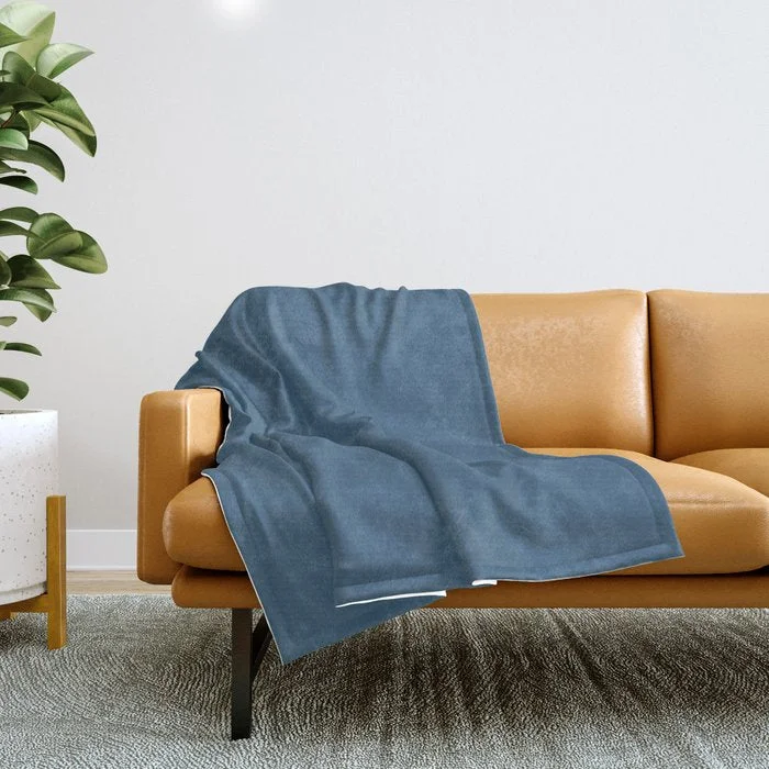 Extra Discount Best Seller Deep Ocean Blue Inspired by PPG Glidden 2020 Color of the Year Chinese Porcelain Throw Blanket Extra Discount Best Seller Deep Ocean Blue Inspired by PPG Glidden 2020 Color of the Year Chinese Porcelain Throw Blanket