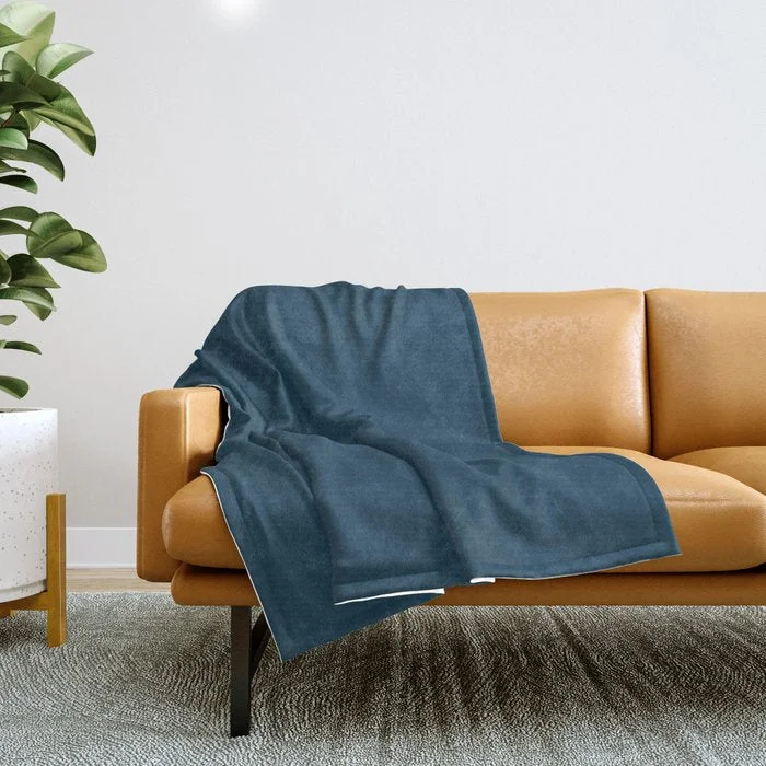 Price Cut Alert Blue Solid Color Pairs 2022 Spring / Summer Trending Hue Pantone Gibraltar Sea 19-4038 Throw Blanket Price Cut Alert Blue Solid Color Pairs 2022 Spring / Summer Trending Hue Pantone Gibraltar Sea 19-4038 Throw Blanket