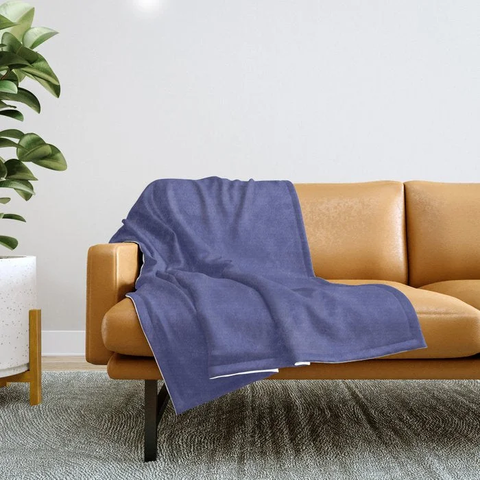 Flash Shopping Deal Bluish Purple Solid Hue - 2022 Color - Shade Pairs Dunn and Edwards Beaded Blue DE5909 Throw Blanket Flash Shopping Deal Bluish Purple Solid Hue - 2022 Color - Shade Pairs Dunn and Edwards Beaded Blue DE5909 Throw Blanket