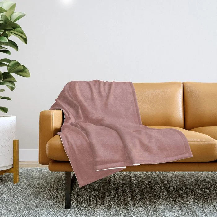 Limited Time Only Blushing Cheeks Dark Pastel Pink Solid Color Pairs To Sherwin Williams Coral Rose SW 9004 Throw Blanket Limited Time Only Blushing Cheeks Dark Pastel Pink Solid Color Pairs To Sherwin Williams Coral Rose SW 9004 Throw Blanket