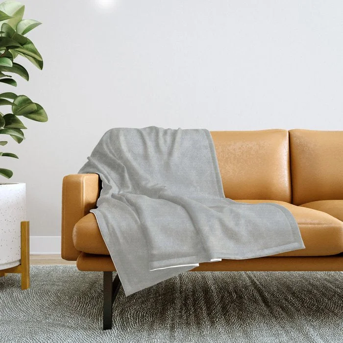 Hot Sale Items BM Metropolitan Pastel Gray Color of the Year 2019 - Solid Color Throw Blanket