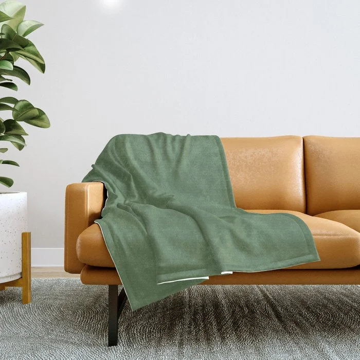 Limited-Time Flash Deal Botanical Meadow Medium Green Solid Color Pairs To Sherwin Williams Garden Grove SW 6445 Throw Blanket Limited-Time Flash Deal Botanical Meadow Medium Green Solid Color Pairs To Sherwin Williams Garden Grove SW 6445 Throw Blanket