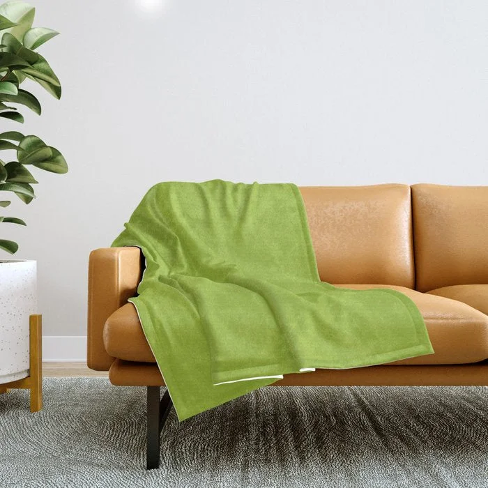 Weekend Flash Sale Bright Green Solid Color 2022 Autumn/Winter Trending Hue Pantone Lime Green 14-0452 Throw Blanket Weekend Flash Sale Bright Green Solid Color 2022 Autumn/Winter Trending Hue Pantone Lime Green 14-0452 Throw Blanket