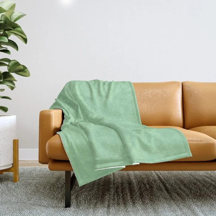 Weekend Super Sale Bright Mint Green Solid Color - Pairs with Coloro Neo Mint 065-80-23 2020 Color of the Year Throw Blanket Weekend Super Sale Bright Mint Green Solid Color - Pairs with Coloro Neo Mint 065-80-23 2020 Color of the Year Throw Blanket