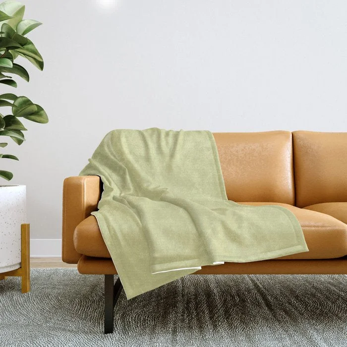 Weekend Buy One Get One Bright Pastel Green Yellow - Lime Solid Color Parable to Pantone Faded Jade 20-0043 Throw Blanket Weekend Buy One Get One Bright Pastel Green Yellow - Lime Solid Color Parable to Pantone Faded Jade 20-0043 Throw Blanket