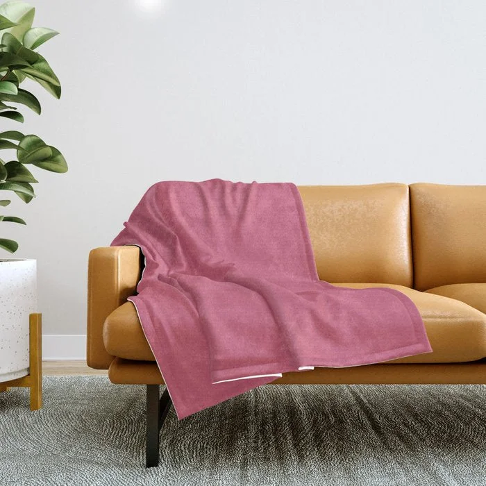 Weekend Price Drop Event Bright Pink Solid Color Pantone Fruit Dove 17-1926 Accent to Color of the Year 2021 Throw Blanket Weekend Price Drop Event Bright Pink Solid Color Pantone Fruit Dove 17-1926 Accent to Color of the Year 2021 Throw Blanket