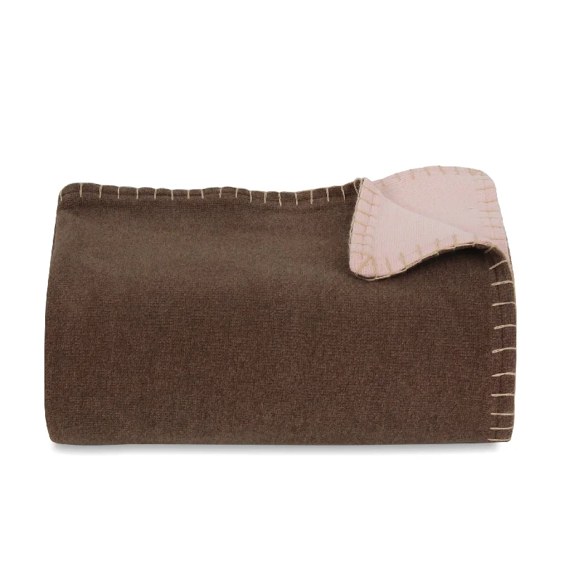 Weekend Offers and Savings Cacao/Rose Throw Blanket