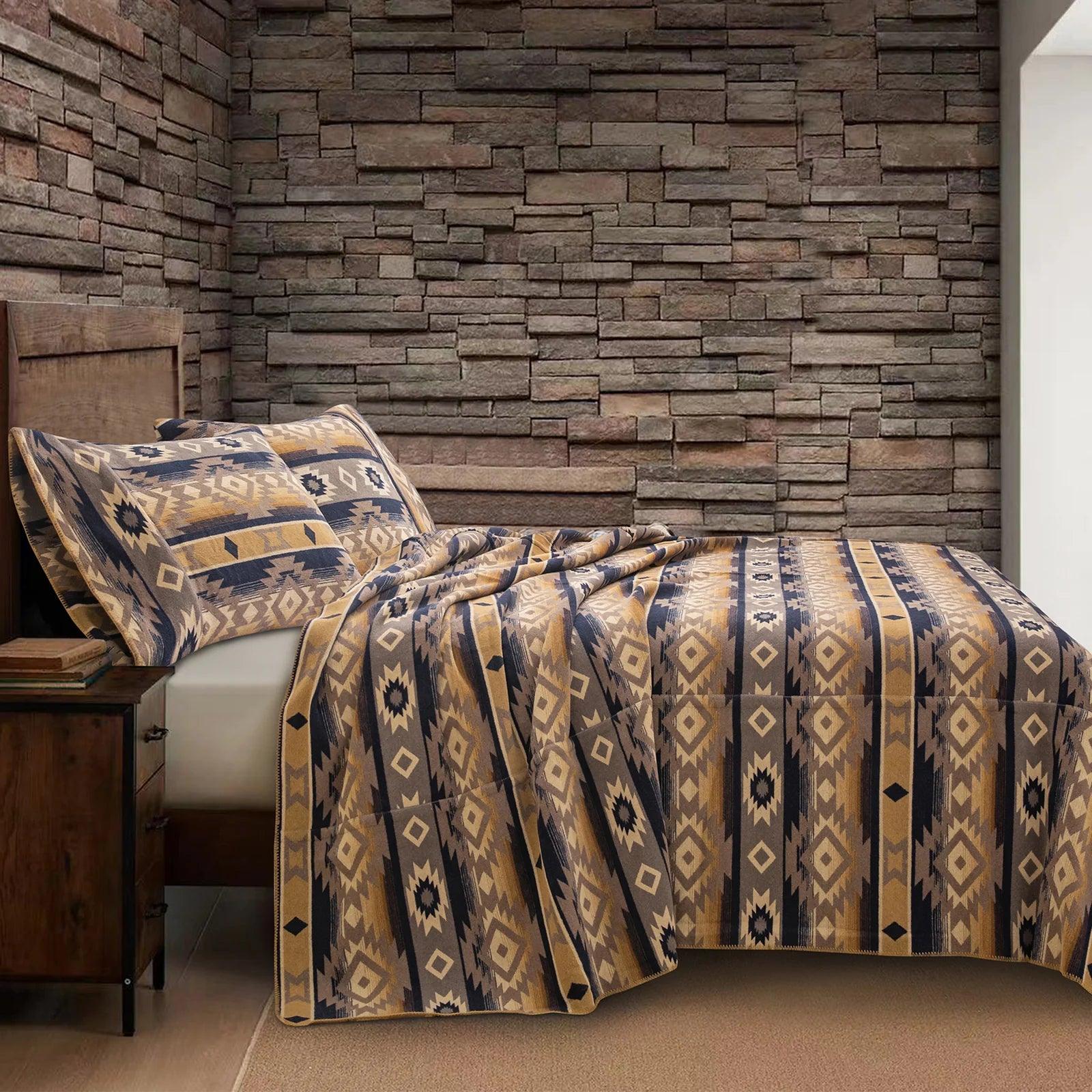 Weekend Shopping Fever Cascada Desert Wool Blend Blanket