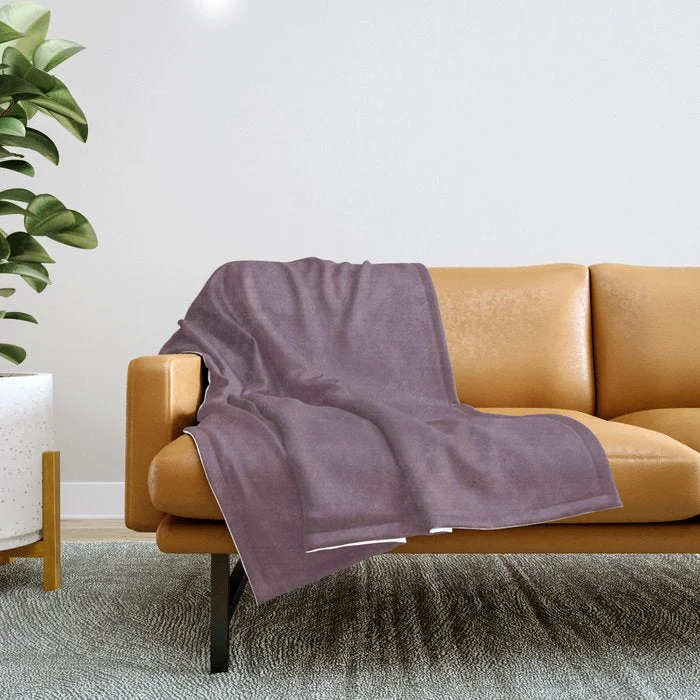 Exclusive Savings Charming Dark Purple Violet Solid Color Pairs To Sherwin Williams Grape Harvest SW 6285 Throw Blanket Exclusive Savings Charming Dark Purple Violet Solid Color Pairs To Sherwin Williams Grape Harvest SW 6285 Throw Blanket