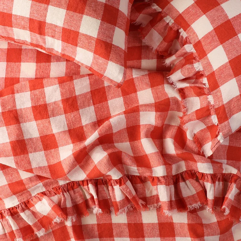 Weekend Super Savings Cherry Gingham Fitted Sheet