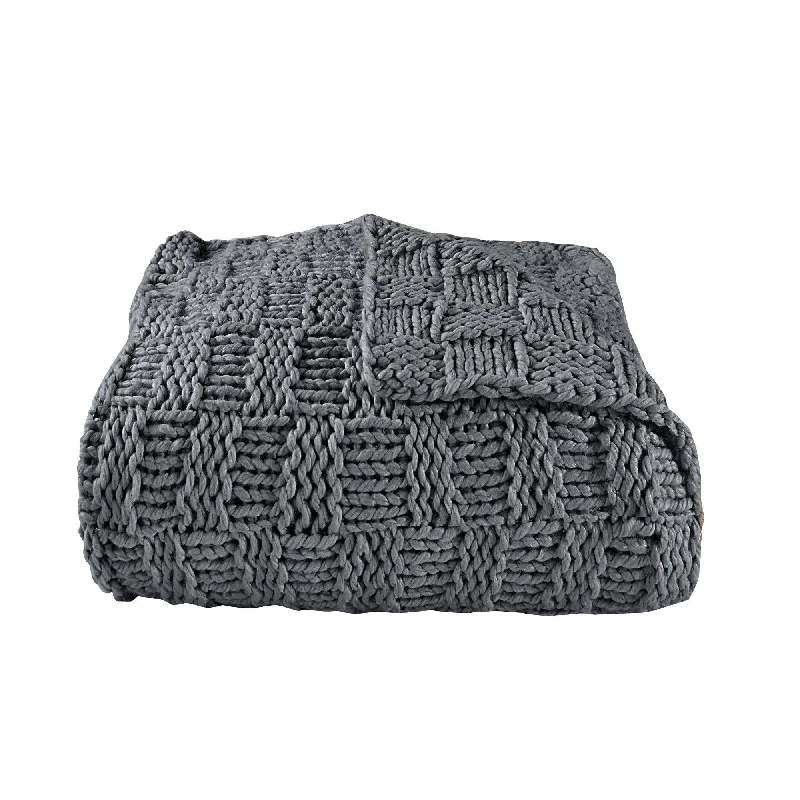 Weekend Super Sale Chess Knit Throw Blanket in 4 Colors