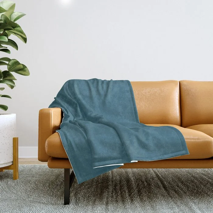 Unbeatable Offer Chic Aqua Blue Green Trending Solid Color Jolie 2021 Color of the Year Accent Shade Deep Lagoon Throw Blanket Unbeatable Offer Chic Aqua Blue Green Trending Solid Color Jolie 2021 Color of the Year Accent Shade Deep Lagoon Throw Blanket