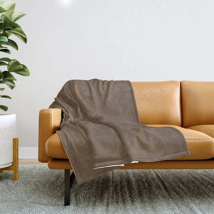 Limited Quantity Chocolate Milk Dark Brown Solid Color Pairs To Sherwin Williams Umber SW 6146 Throw Blanket Limited Quantity Chocolate Milk Dark Brown Solid Color Pairs To Sherwin Williams Umber SW 6146 Throw Blanket