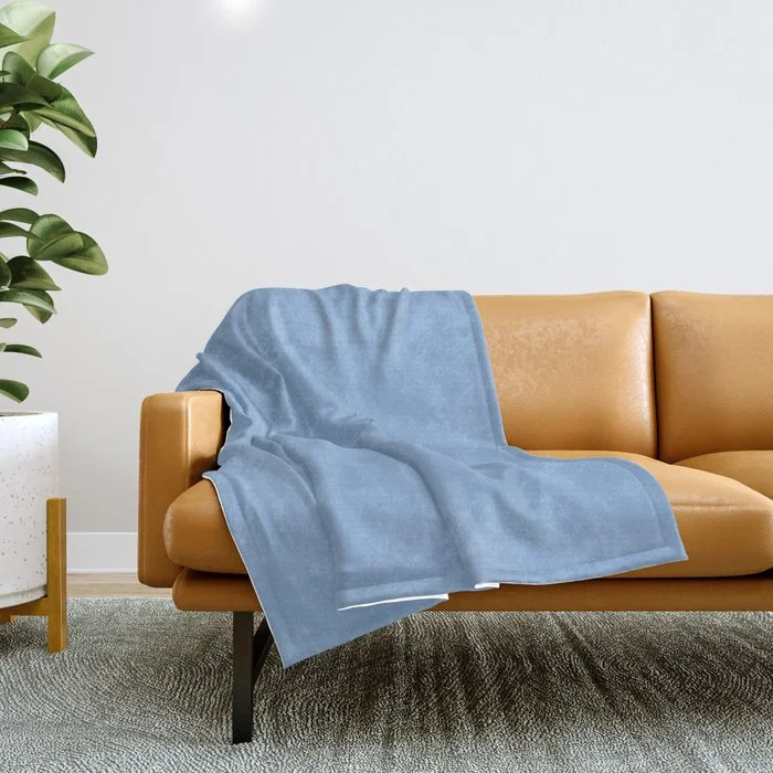 Shop & Save Today Classic Dark Pastel Blue Solid Color Parable to Valspar Superior Blue 4006-8A Throw Blanket Shop & Save Today Classic Dark Pastel Blue Solid Color Parable to Valspar Superior Blue 4006-8A Throw Blanket