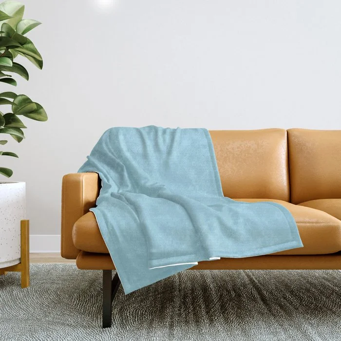 Shop & Save Big Classic Dark Pastel Robin Egg Blue Solid Color Parable to Valspar Infinity Pool 5003-9C Throw Blanket Shop & Save Big Classic Dark Pastel Robin Egg Blue Solid Color Parable to Valspar Infinity Pool 5003-9C Throw Blanket