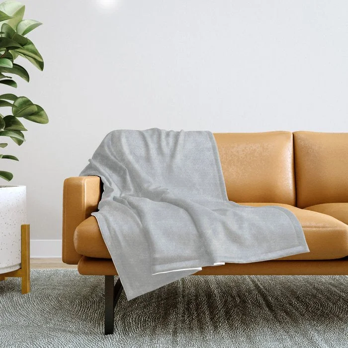 Shop More, Save More Clouded Light Gray Solid Color Accent Shade / Hue Matches Sherwin Williams Evening Shadow SW 7662 Throw Blanket Shop More, Save More Clouded Light Gray Solid Color Accent Shade / Hue Matches Sherwin Williams Evening Shadow SW 7662 Throw Blanket
