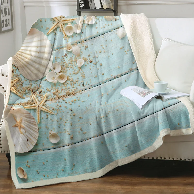 Weekend Special Offers Coastal Soft Sherpa Blanket