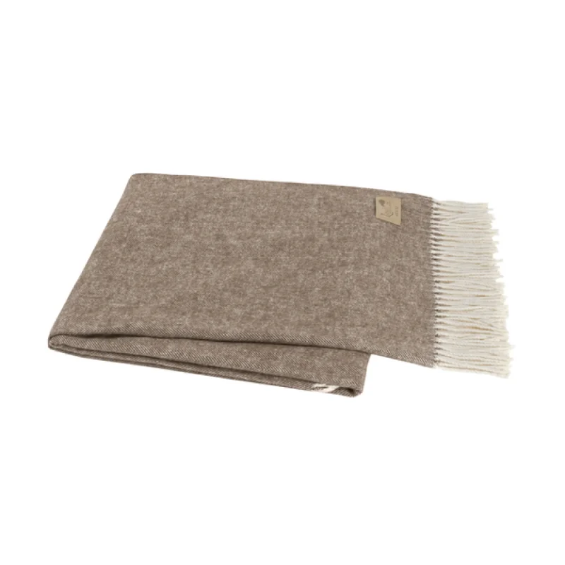 Weekend Sale Day Cocoa Herringbone Throw