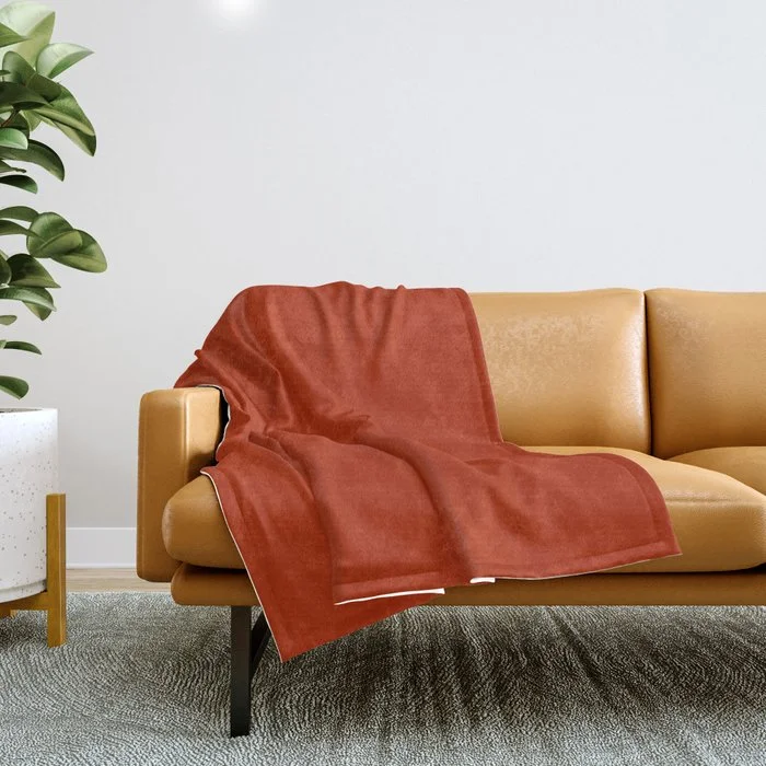 Exclusive Weekly Sale Colors of Autumn Copper Orange Solid Color - Dark Orange Red Accent Shade / Hue / All One Colour Throw Blanket Exclusive Weekly Sale Colors of Autumn Copper Orange Solid Color - Dark Orange Red Accent Shade / Hue / All One Colour Throw Blanket