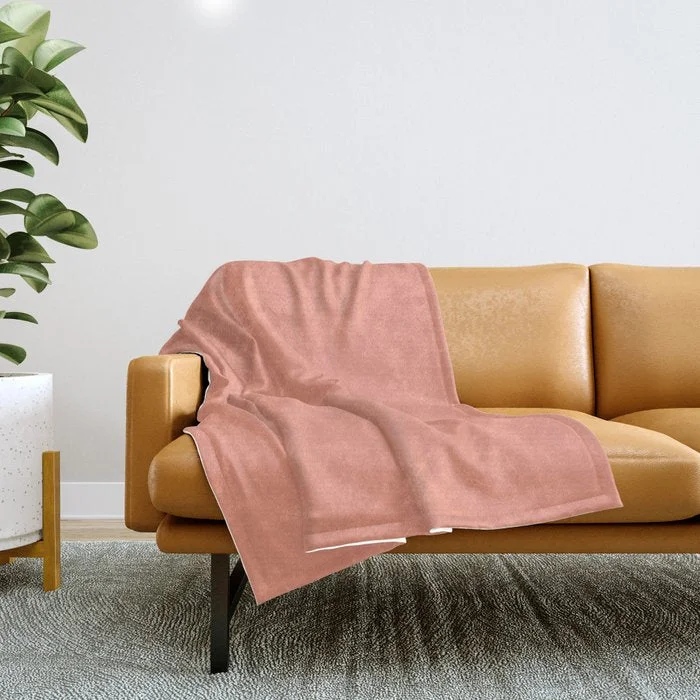 Weekend Markdown Madness Colors of Autumn Mango Pink Orange Solid Color Throw Blanket Weekend Markdown Madness Colors of Autumn Mango Pink Orange Solid Color Throw Blanket