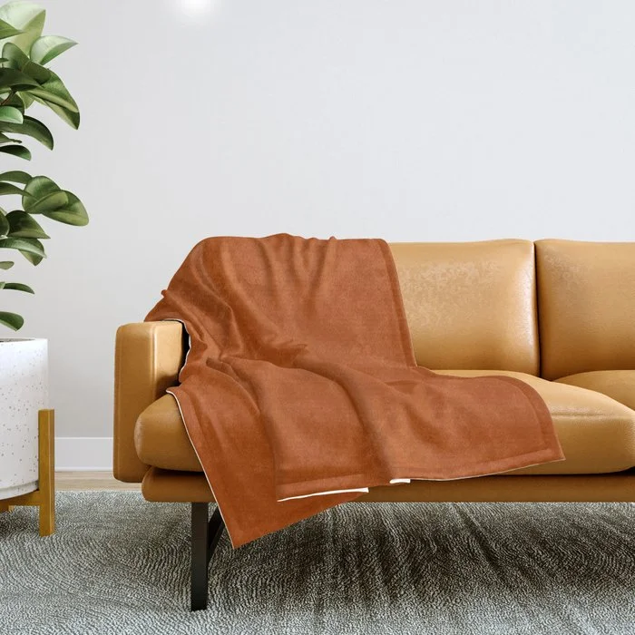 Weekend Clearance Event Colors of Autumn Terracotta Orange Brown Single Solid Color - Accent All One Shade Hue Colour Throw Blanket Weekend Clearance Event Colors of Autumn Terracotta Orange Brown Single Solid Color - Accent All One Shade Hue Colour Throw Blanket