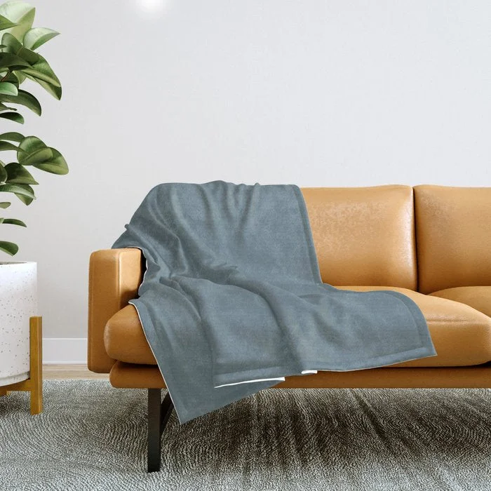 Weekend Low Prices Cooled Medium Blue Solid Color Accent Shade / Hue Matches Sherwin Williams SW 7619 Throw Blanket Weekend Low Prices Cooled Medium Blue Solid Color Accent Shade / Hue Matches Sherwin Williams SW 7619 Throw Blanket