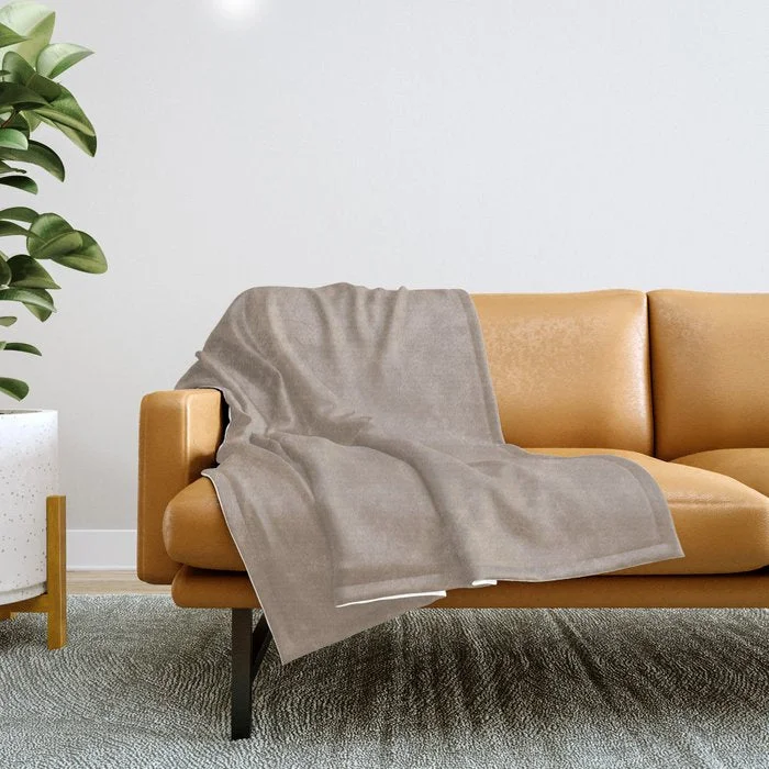 Weekend Big Sale Cordial Taupe Neutral Beige Khaki Solid Color Trusty Tan SW 6087 Throw Blanket Weekend Big Sale Cordial Taupe Neutral Beige Khaki Solid Color Trusty Tan SW 6087 Throw Blanket