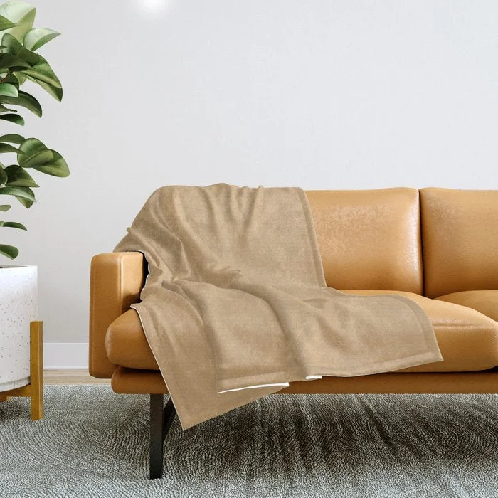 Weekend Limited-Time Offers Cozy Autumn Beige Solid Color Pairs To Sherwin Williams Golden Fleece SW 6388 Throw Blanket Weekend Limited-Time Offers Cozy Autumn Beige Solid Color Pairs To Sherwin Williams Golden Fleece SW 6388 Throw Blanket
