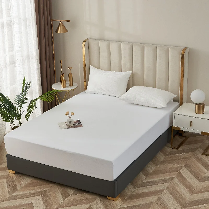 Time-Sensitive Offer Double 16" Extra Deep Fitted Sheet White Fully Elasticated 200Tc Time-Sensitive Offer Double 16" Extra Deep Fitted Sheet White Fully Elasticated 200Tc
