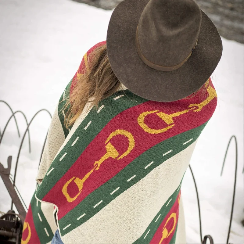 Hot Savings Alert Eco Equine Striped Snaffle Woven Throw